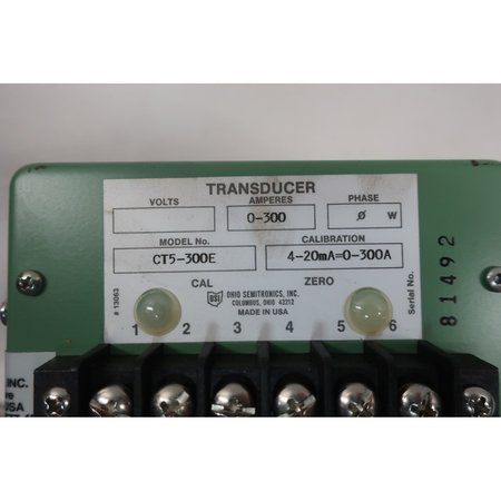 Ohio Semitronics 0-300A Electronic Transducer CT5-300E